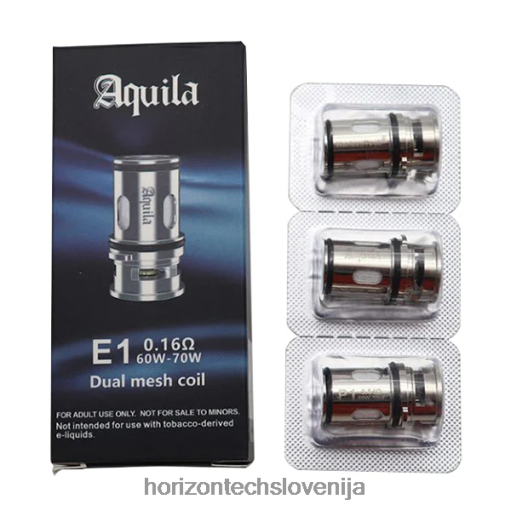 HorizonTech Aquila tuljava (paket 3 kosov) - Horizontech Vape Slovenija 02ZFF13 e2 - 0,14 ohm (3-paket)