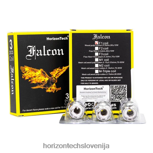 HorizonTech Falcon tuljave (3-paket) - Horizon Tech Coils 02ZFF7 f1 tuljava 0,2 ohma