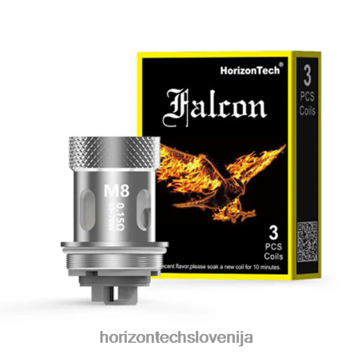 HorizonTech Falcon tuljave (3-paket) - Horizon Tech Vape Tank 02ZFF168 m8 0,15 ohm (3-paket)