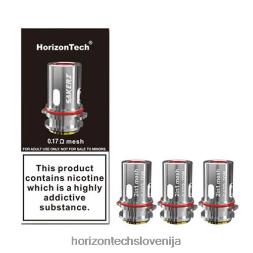 HorizonTech Sakerz tuljave (3-paket) - Horizon Tech Vape Coils 02ZFF6 Mreža 2 v 1 0,17 ohma (paket 3 kosov)