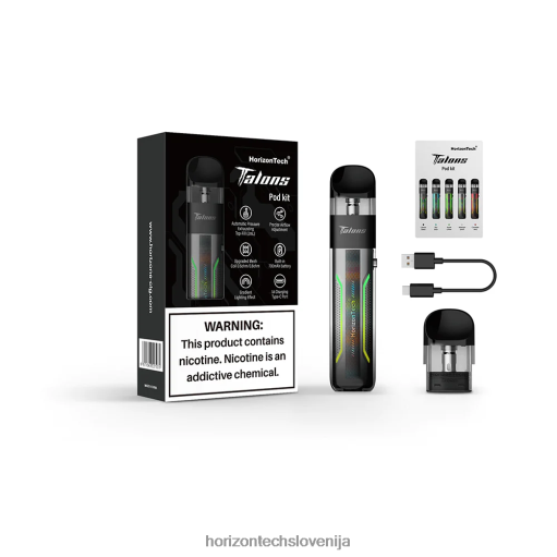 HorizonTech Talons začetni komplet - Horizon Tech Vape Tank 02ZFF200 polnočno srebro