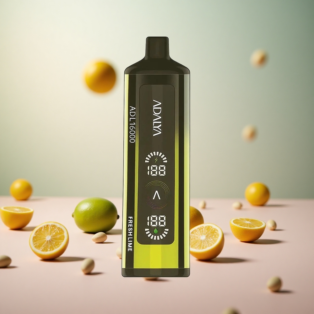 Adalya ADL 16000 PRO Puffs Dispozabilni Vape Sveže Limeta Vape Slovenia 25ml 1000 mAh