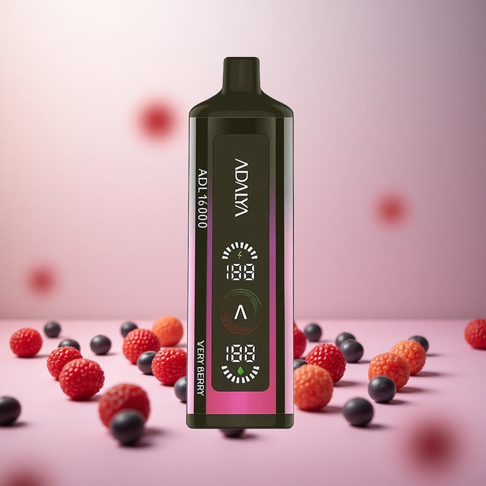 Adalya ADL 16000 PRO Puffs Zelo Jagodni Vape Slovenia 25ml 1000 mAh