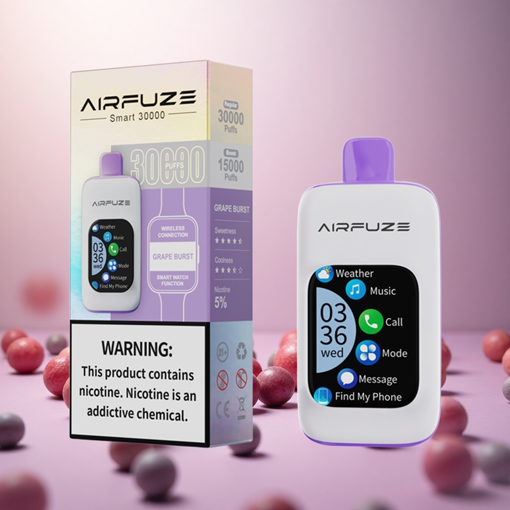AirFuze Smart 30000 Puffs Disposable Vape Grozdni Explozija Vape Slovenia 5% Nikotina 900mAh Baterija