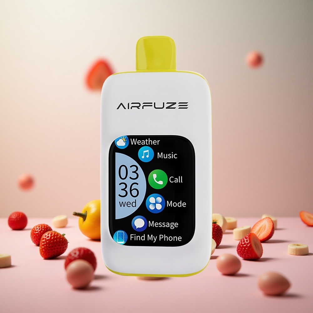 AirFuze Smart 30000 Puffs Disposable Vape Jagoda-Banana Vape Slovenia 5% Nikotina 900mAh Baterija