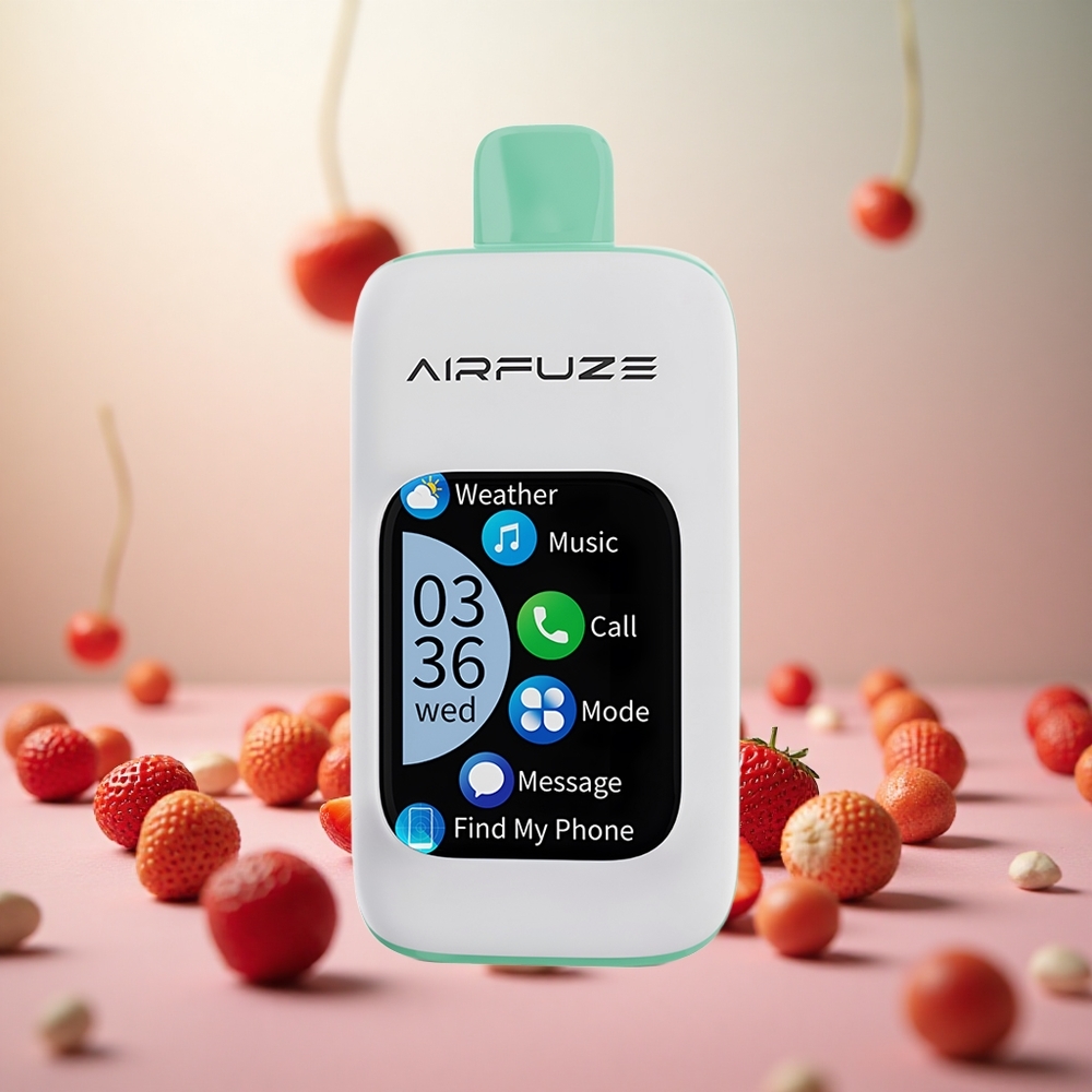 AirFuze Smart 30000 Puffs Disposable Vape Jagodno Poletje Vape Slovenia 5% Nikotina 900mAh Baterija