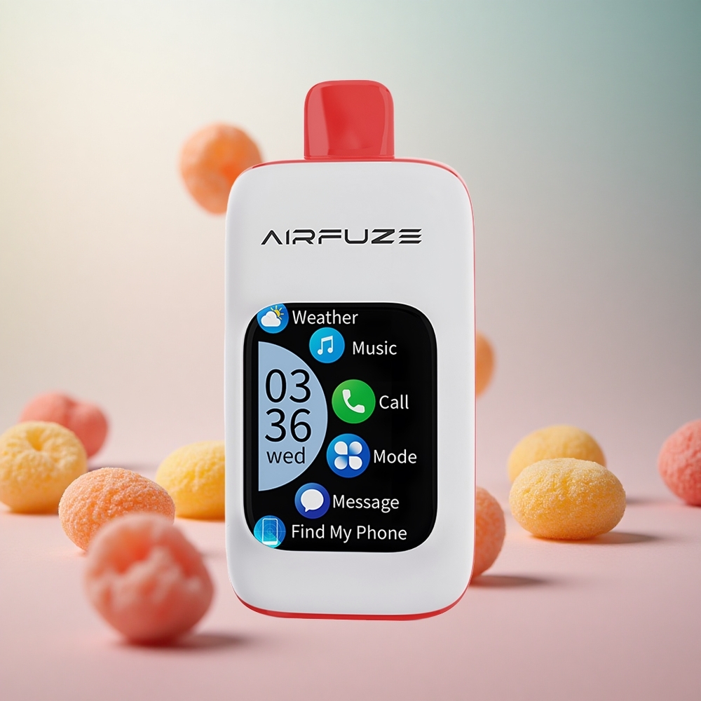AirFuze Smart 30000 Puffs Disposable Vape Kislo Sočni Gumi Vape Slovenia 5% Nikotina 900mAh Baterija