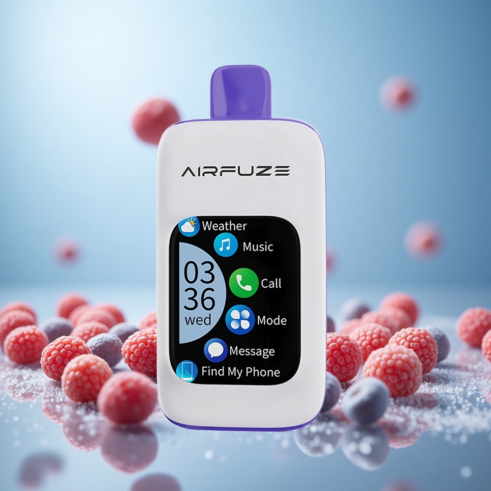 AirFuze Smart Pro 40000 Puffs Modra Malina Led Vape Slovenia 900mAh Polnljivo 20ML