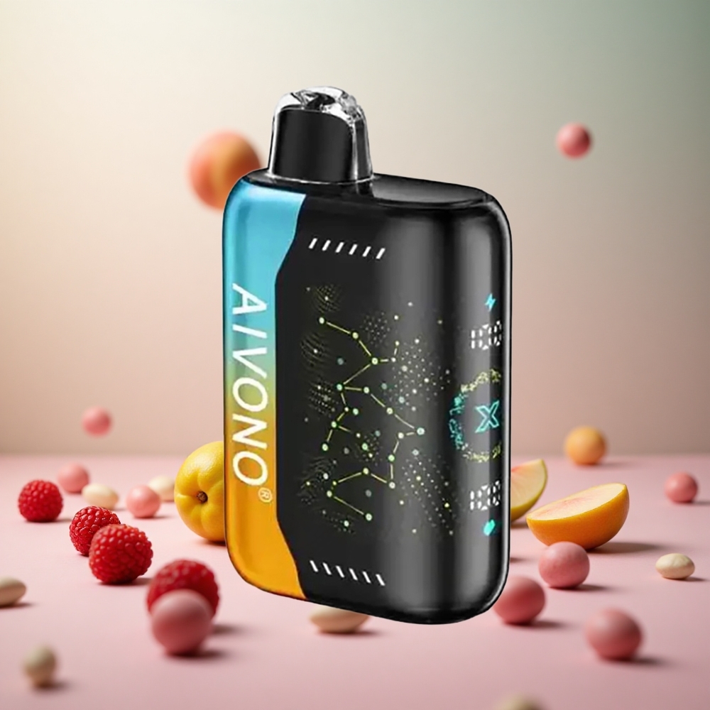 Aivono AIM BOOM 25000 Puffs Malina Breskev Limeta Vape Slovenia 28ml E-Tekočina 650mAh Baterija