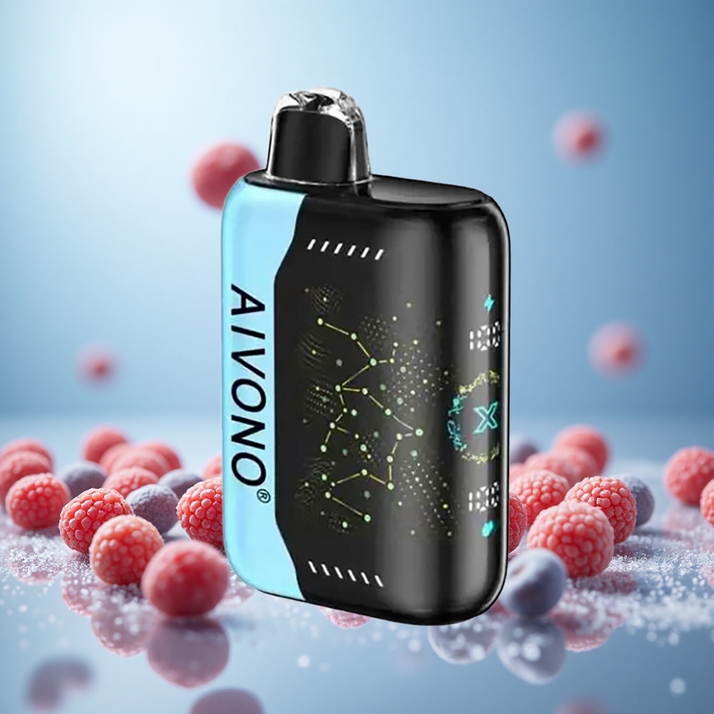 Aivono AIM BOOM 25000 Puffs Modra Malina Led Vape Slovenia 28ml 650mAh