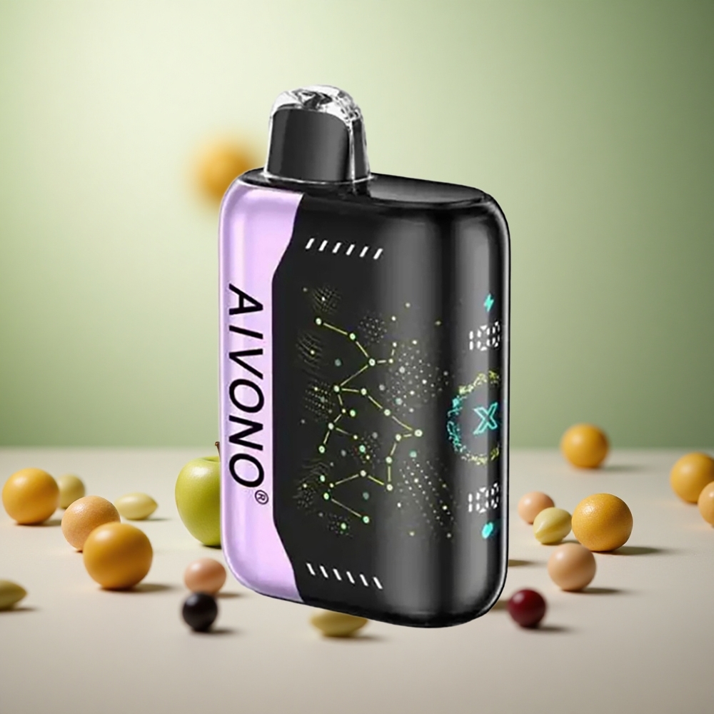Aivono AIM BOOM 25000 Puffs Zeleno Jabolko Grozdje Vape Slovenia 28ml 650mAh