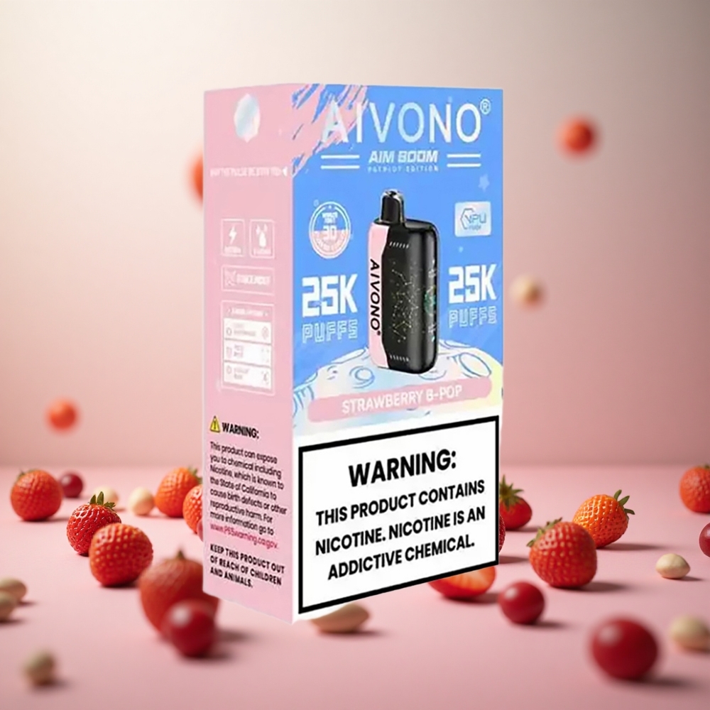 Aivono Aim Boom 25000 Puffs Jagoda B Pop Vape Slovenia 28ml 650mAh