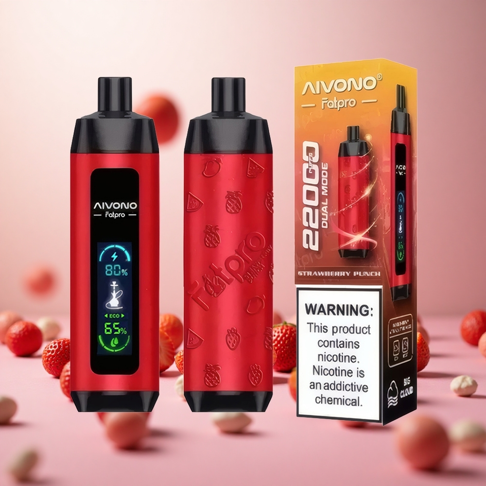 Aivono Aim Fatpro 22000 Puffs Vape Slovenia Jagodni Punč 28ml 600mAh
