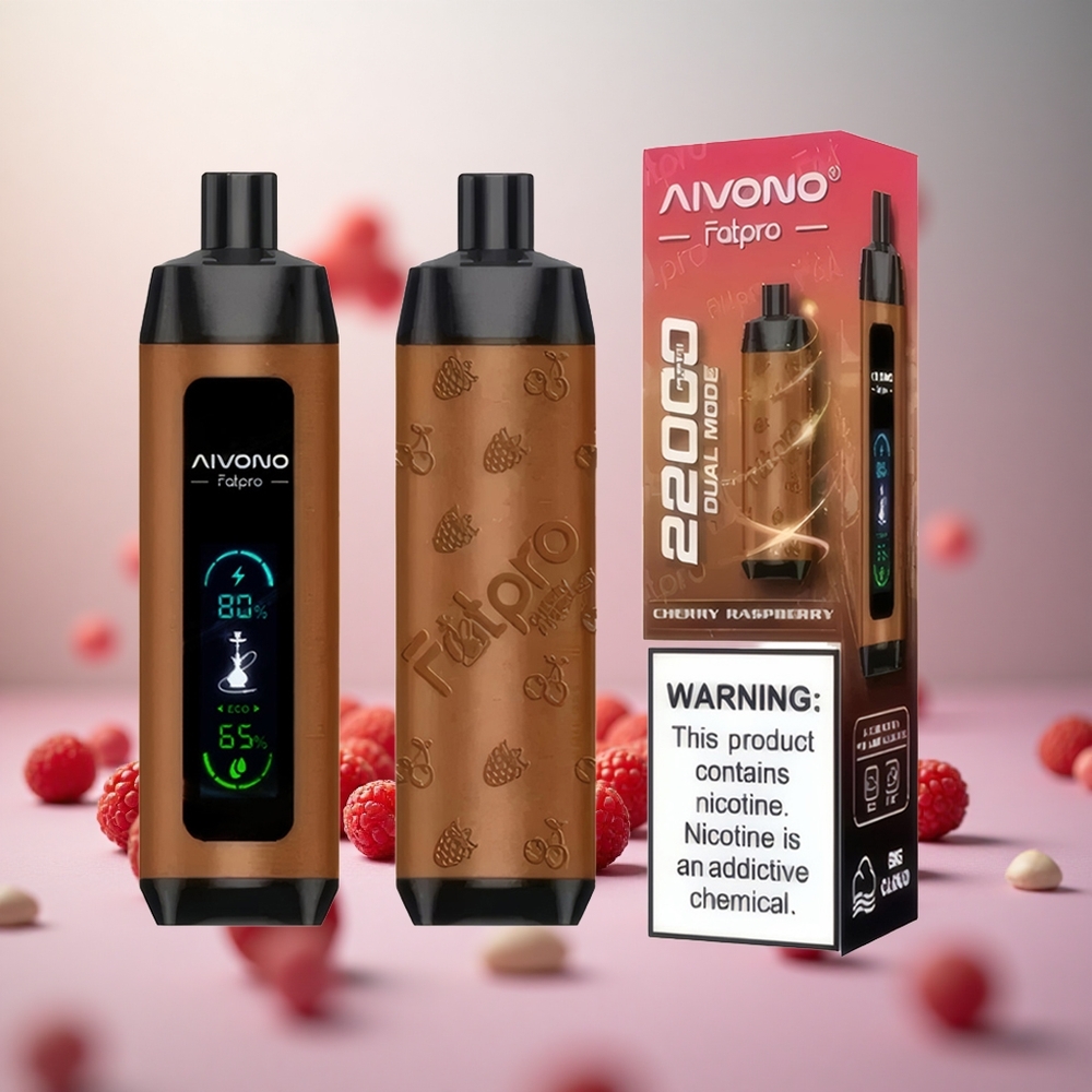 Aivono Aim Fatpro 22000 Puffs Češnja Malina Vape Slovenia 28ml E-tekočina 600mah Polnjenje