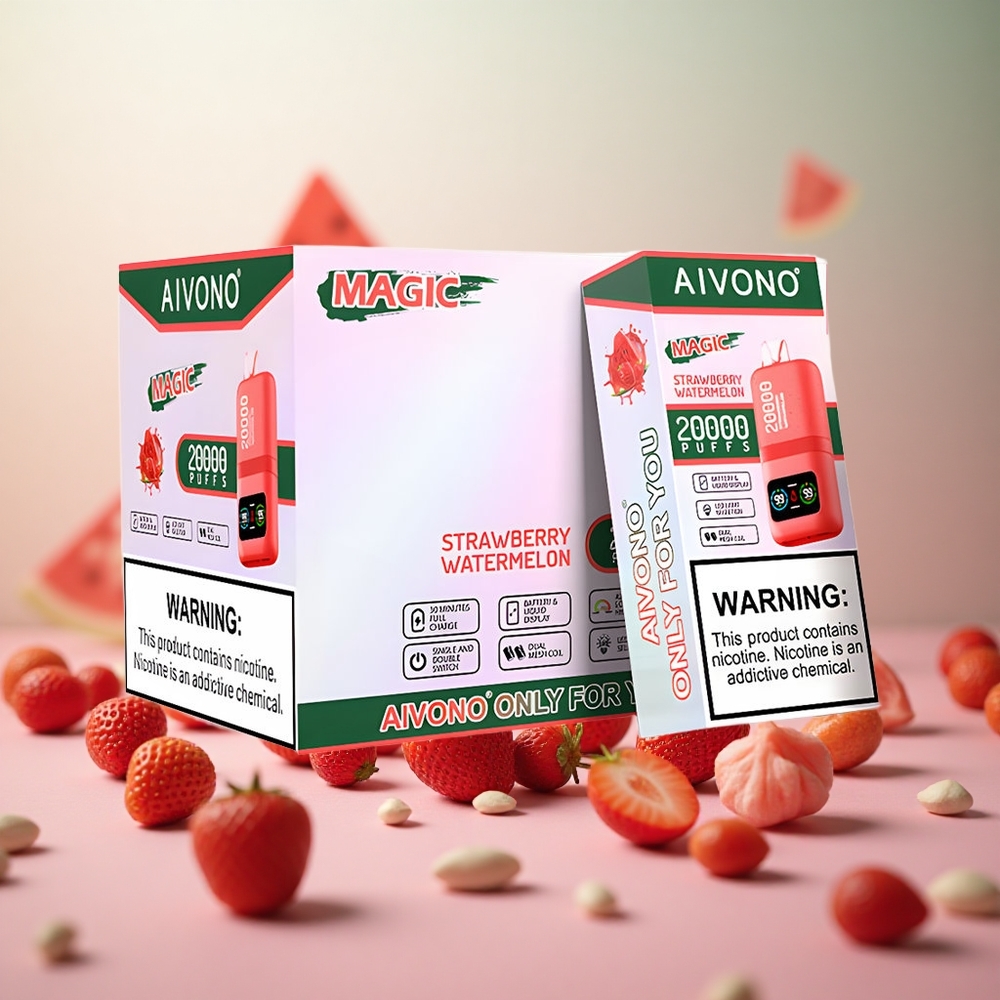 Aivono Aim Magic 20000 Puffs Disposable Vape Jagoda lubenica Vape Slovenia 26ml E-liquid 600mAh Battery