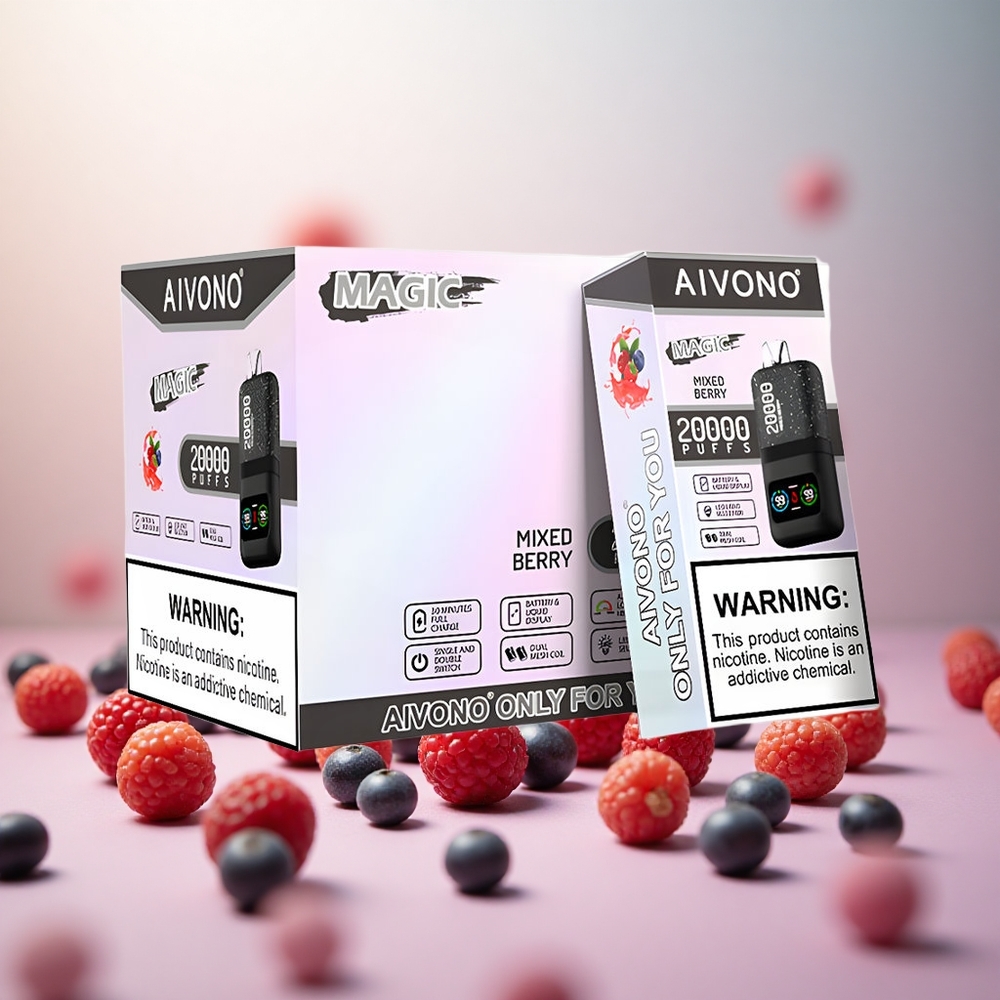 Aivono Aim Magic 20000 Puffs Mešane Jagode Vape Slovenia 26ml E-tekočina 600mAh Baterija
