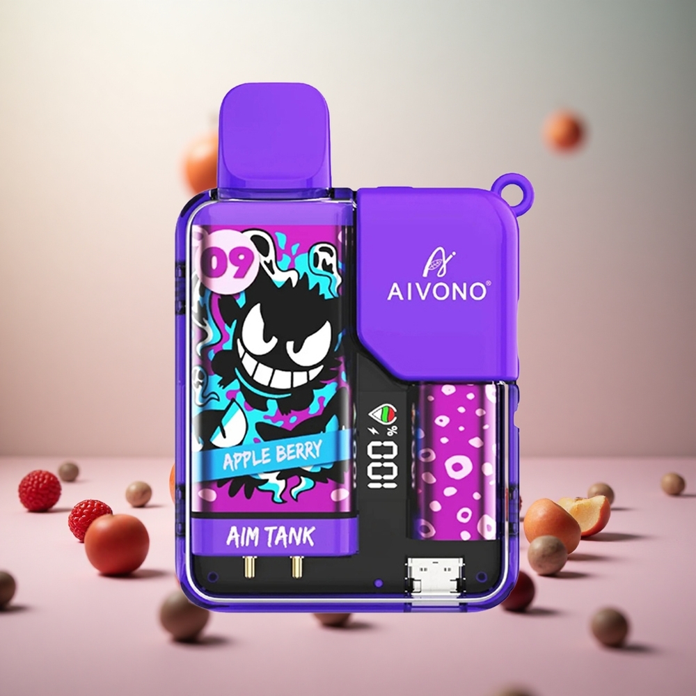 Aivono AIM-TANK 9500 Puffs Jabka-Berry Vape Slovenia 18ml E-tekočina 650mAh Baterija