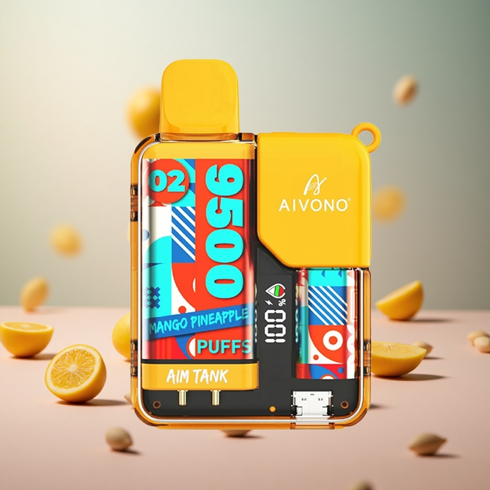 Aivono AIM-TANK 9500 Puffs Mango Ananas Vape Slovenia 18ml E-tekočina 650mAh Baterija
