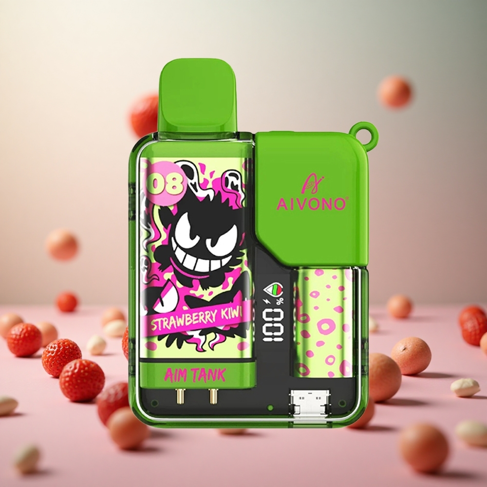 Aivono Aim-Tank 9500 Puffs Jagoda Liwi Vape Slovenia 18ml E-tekočina 650mAh Baterija