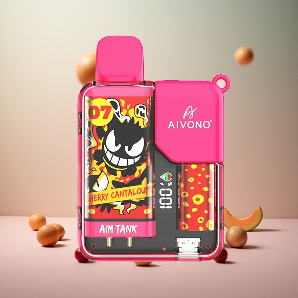 Aivono Aim-Tank 9500 Puffs Češnja Dinja Vape Slovenia 18ml E-tekočina 650mAh Baterija