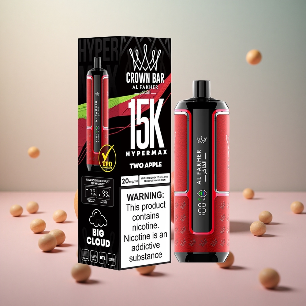 Al Fakher Crown Bar 15K Dve Jabolki Vape Slovenia 22ml 15000 Puffov