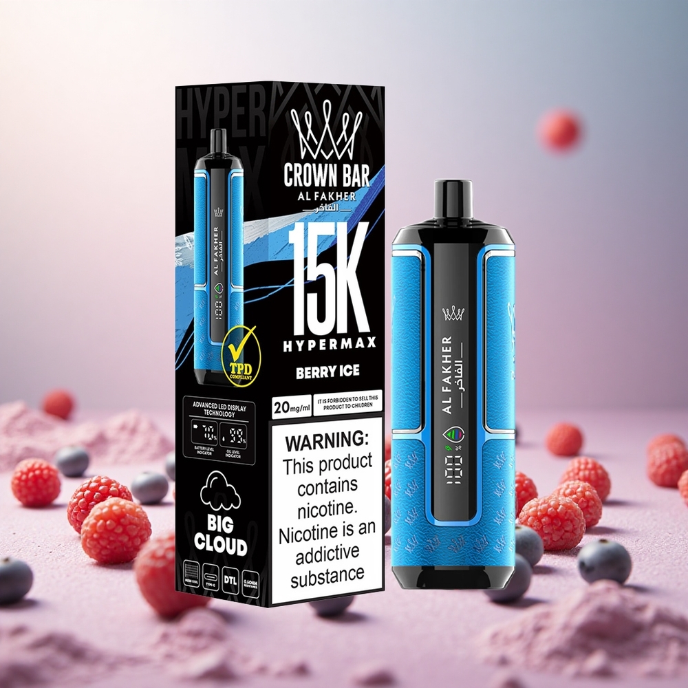 Al Fakher Crown Bar 15K Jagoda Led Vape Slovenia 22ml 15.000 povlekov