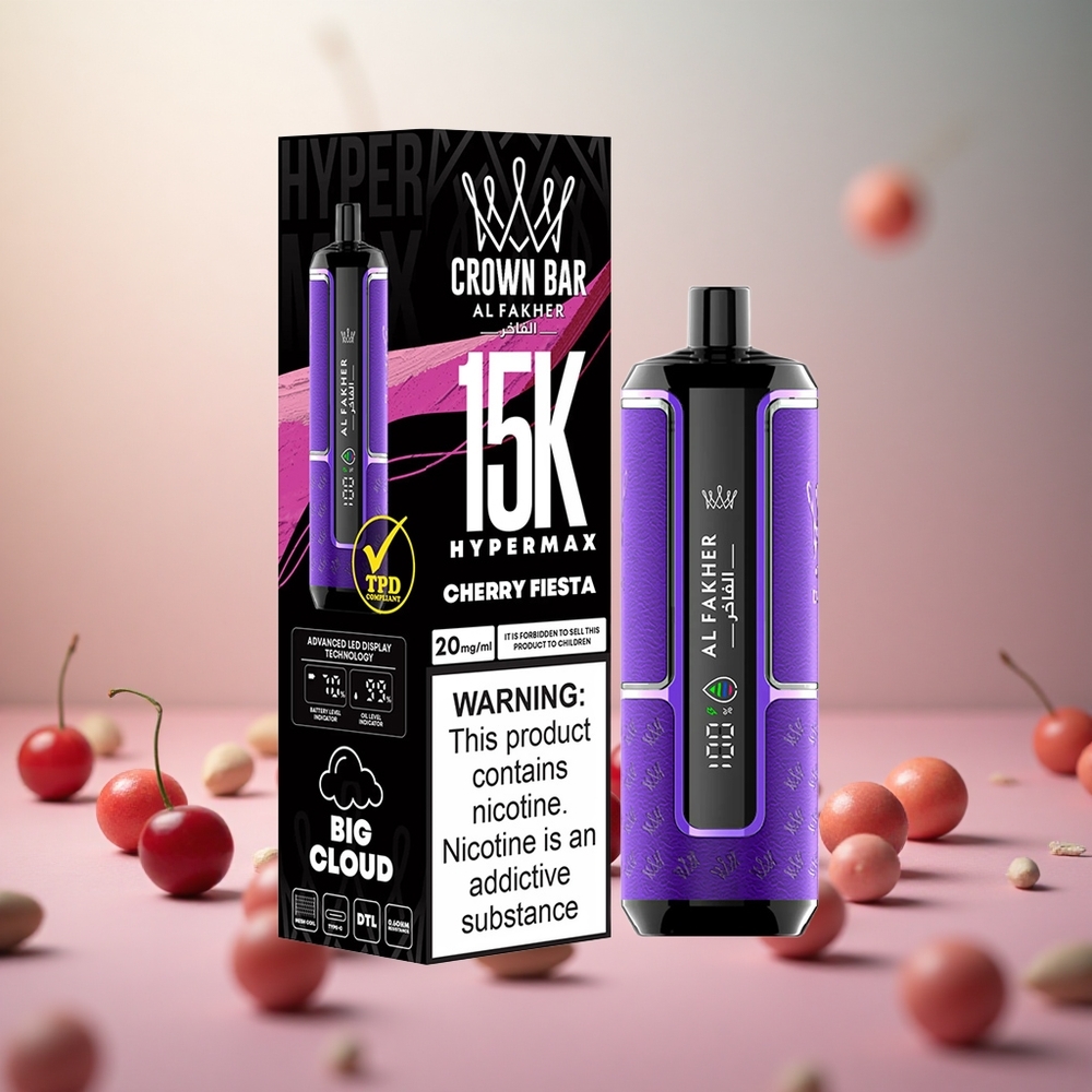 Al Fakher Crown Bar 15K Češnjeva Fiesta Vape Slovenia 22ml/600mAh