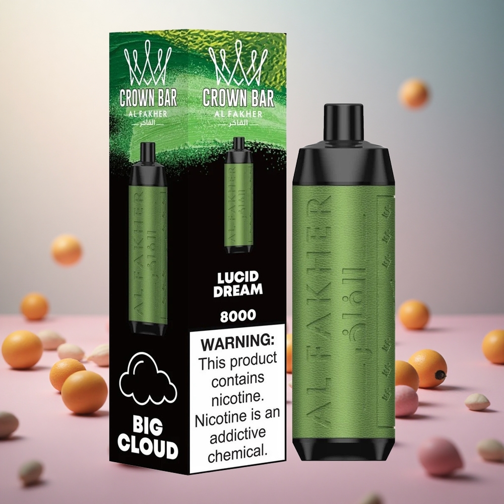 Al Fakher Crown Bar 8000 Kristalni Lucid Dream Vape Slovenia 18ml 8000 Pufov