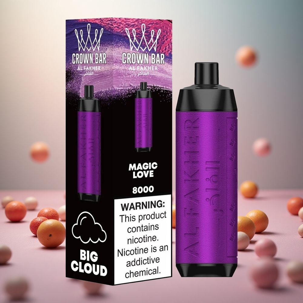 Al Fakher Crown Bar 8000 Čarobna Ljubezen Vape Slovenia 18ml Kapaciteta 8000 Pufov