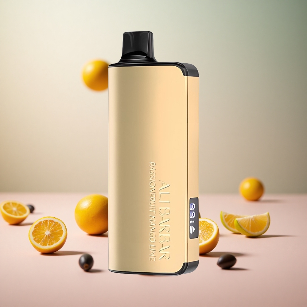 Alibarbar Ingot 9000 Puffs Disposable Vape Pasijonka Mango Limeta Vape Slovenia 22ml E-tekočina 2350mAh Baterija