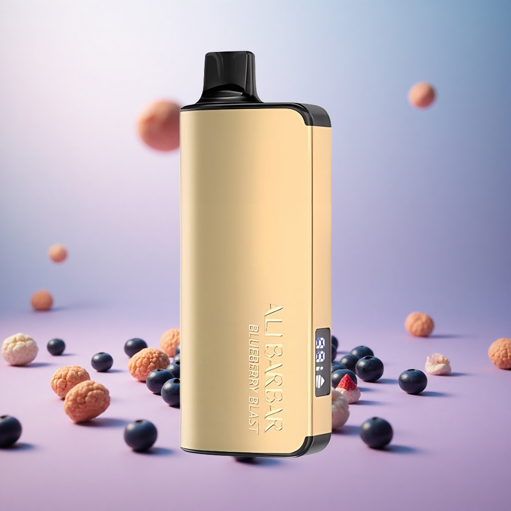 Alibarbar Ingot 9000 Puffs Dispozabilni Vape Borovnica Eksplozija Vape Slovenia 22ml E-tekočina 2350mAh Baterija