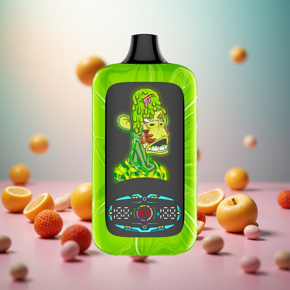 Fumot Digital Monkey 40000 Tropska Mavrica Vape Slovenia Dual Mesh Coil 850 MAH Battery