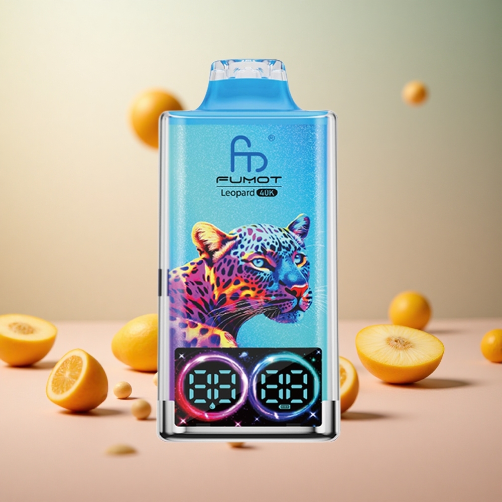 Fumot Leopard 40000 Puffs Disposable Vape Breskev Mango Ananas Vape Slovenia 0%,2%,3%,5% Nikotin 700mAh Battery
