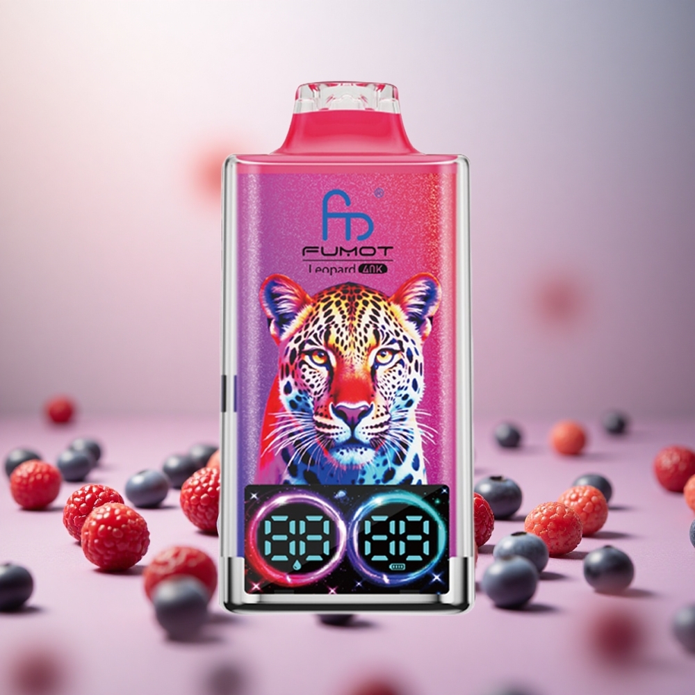 Fumot Leopard 40K Puffs Borovnica Češnja Brusnica Vape Slovenia 0%,2%,3%,5% Nikotin 700mAh Battery