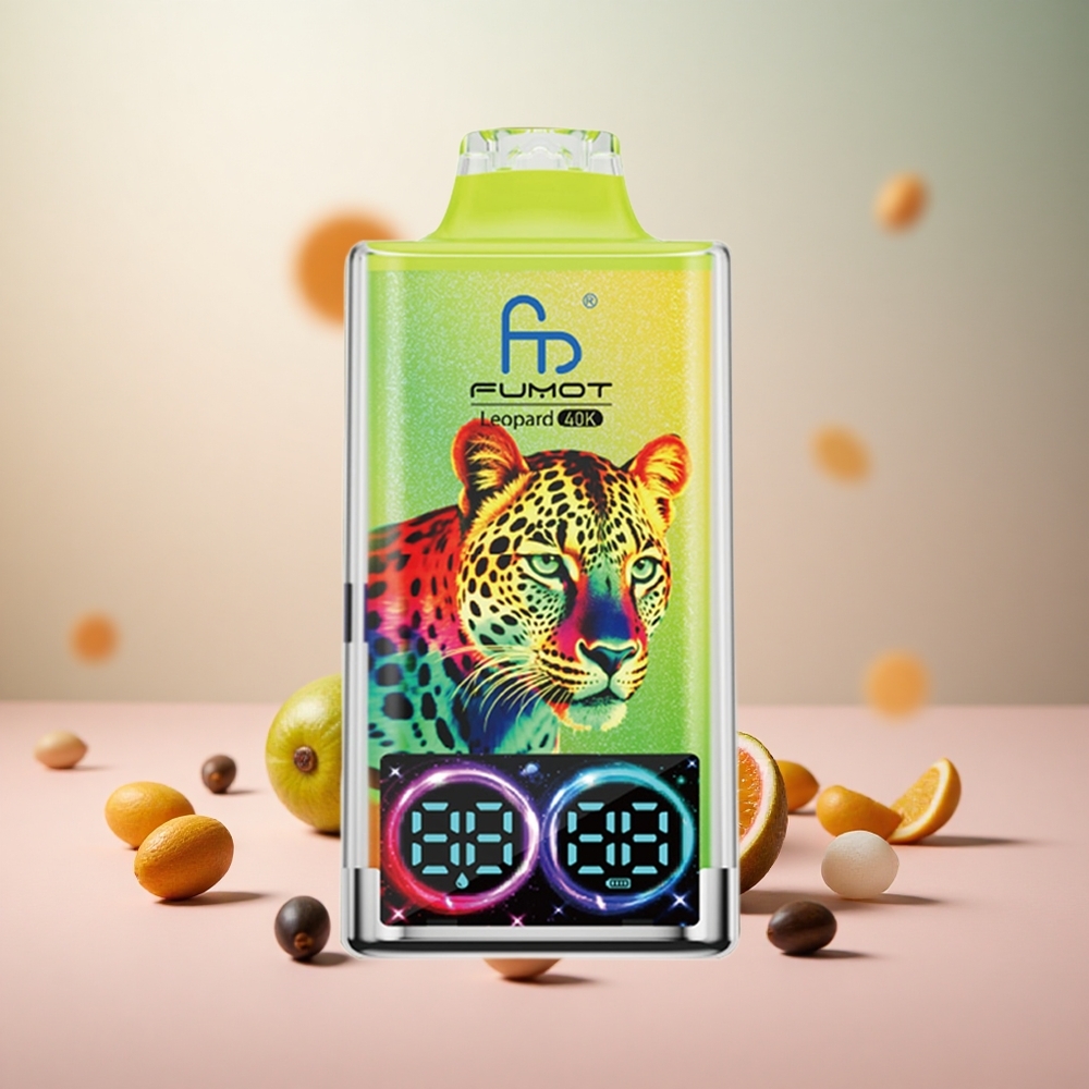 Fumot Leopard 40K Puffs Disposable Vape Kiwi Pasijonček Guava Vape Slovenia 0%,2%,3%,5% Nikotin Dual Mesh