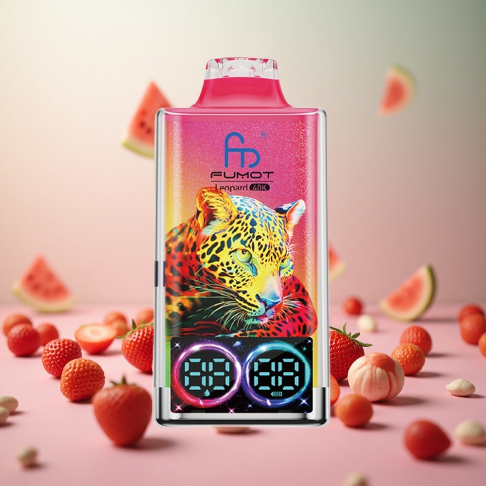 Fumot Leopard 40K Puffs Jagoda Lubenica Vape Slovenia 700mAh Dual Mesh
