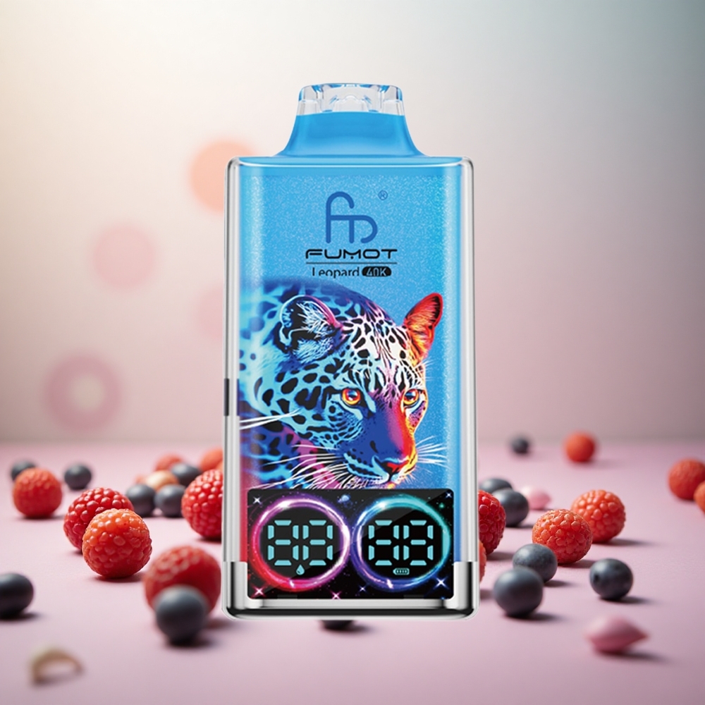 Fumot Leopard 40K Puffs Mešane Jagode Vape Slovenia 0%,2%,3%,5% Nikotin 700mAh Baterija
