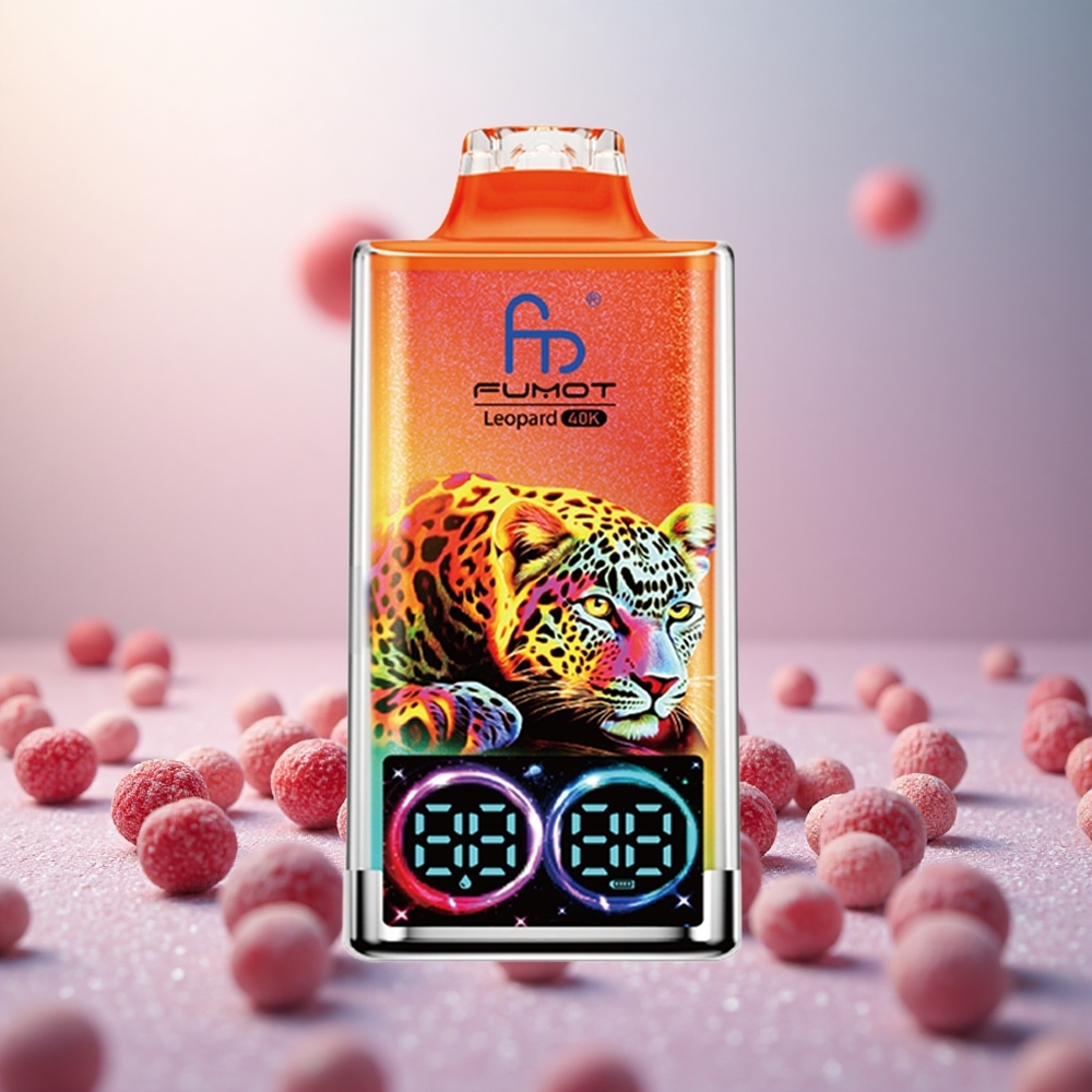 Fumot Leopard 40K Puffs Češnja Led Vape Slovenia 0%,2%,3%,5% Nikotin 700mAh Battery