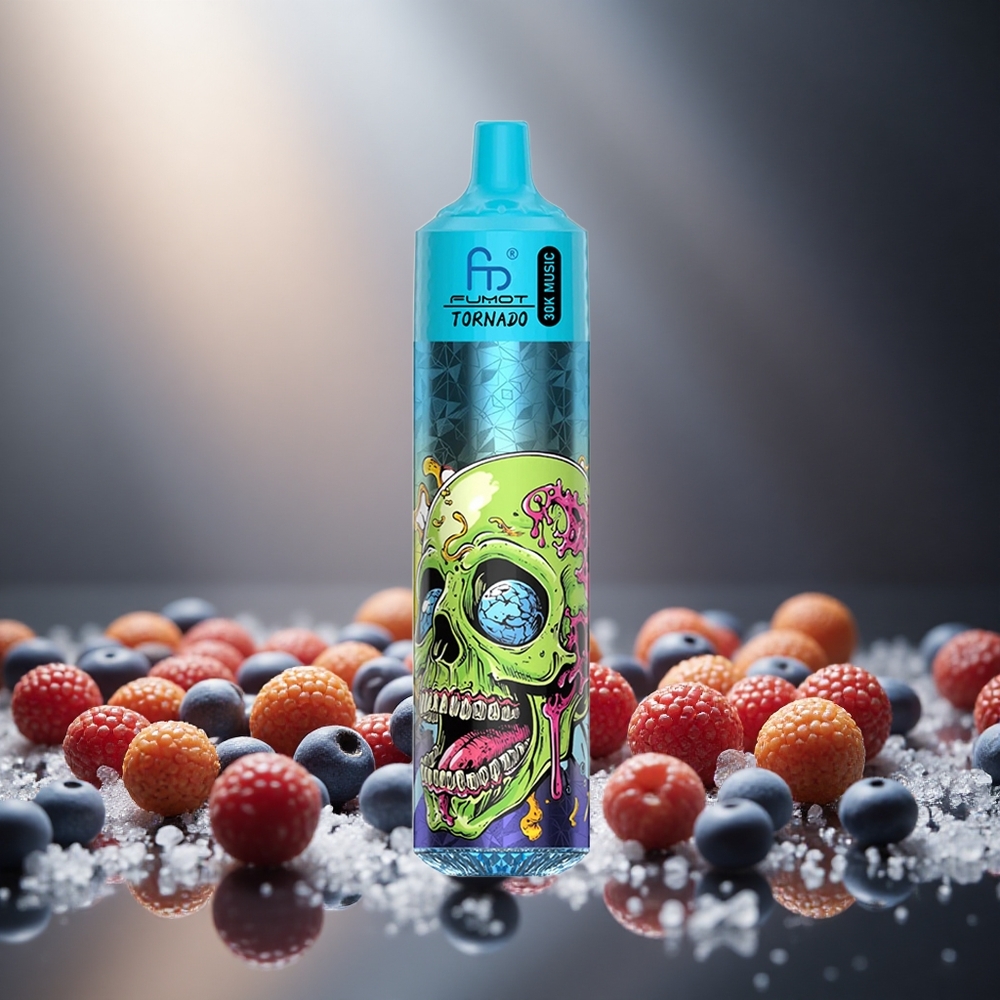 Fumot RandM Tornado 30000 Puffs Črni Led Vape Slovenia 30mL 2%,5% Nikotin