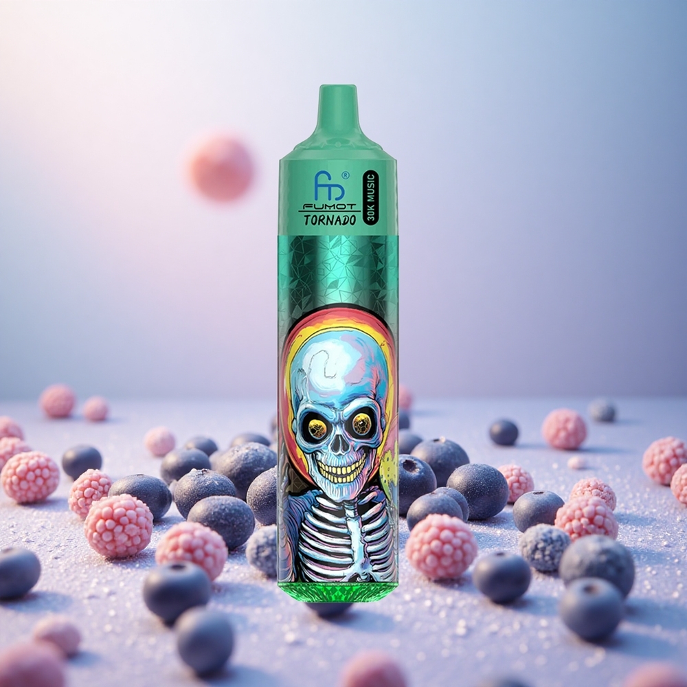 Fumot Randm Tornado 30000 Puffs Borovnica Led Vape Slovenia 30mL 2%,5% Nikotin