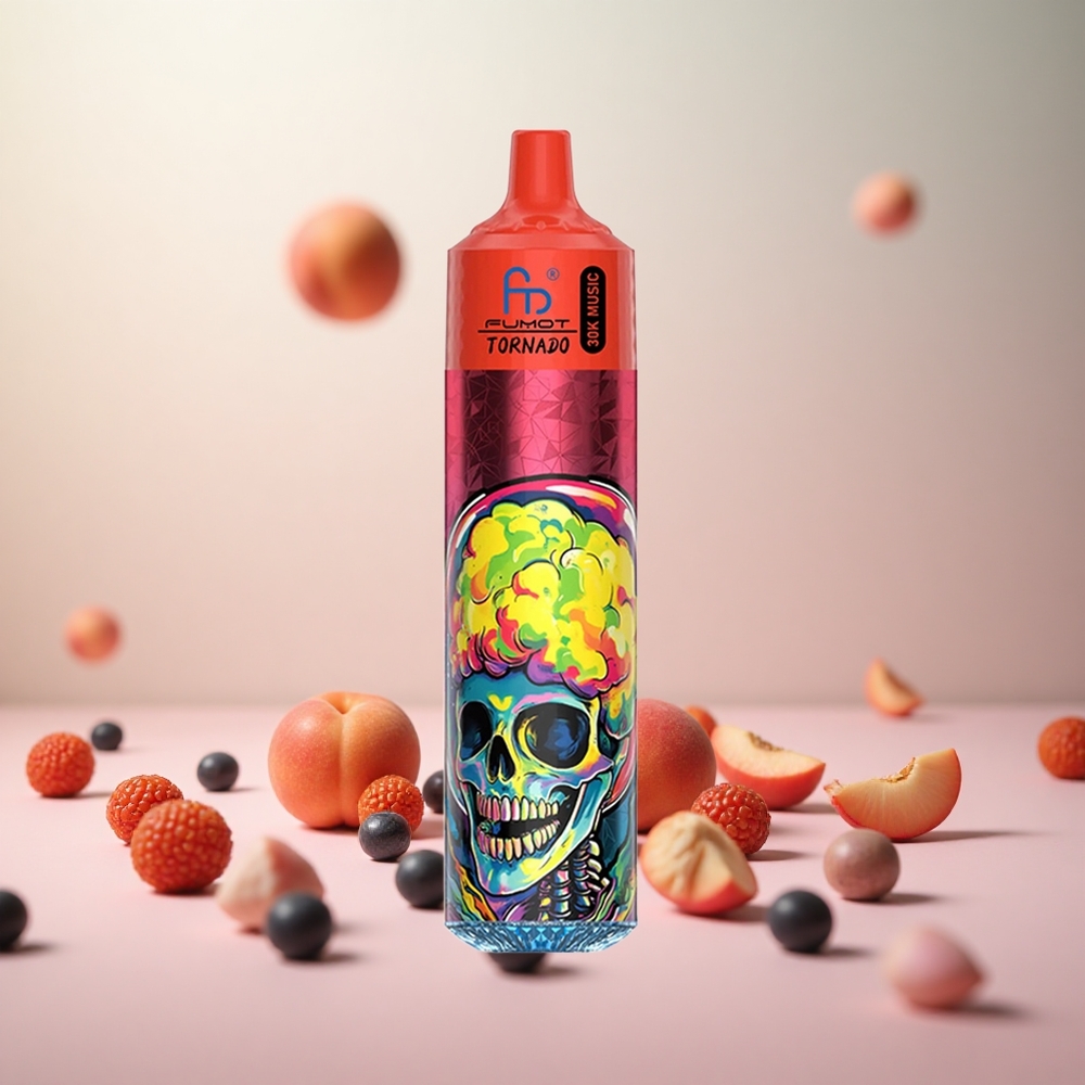 Fumot Randm Tornado 30000 Puffs Breskve Jagode Vape Slovenia 30mL 2%,5% Nikotin