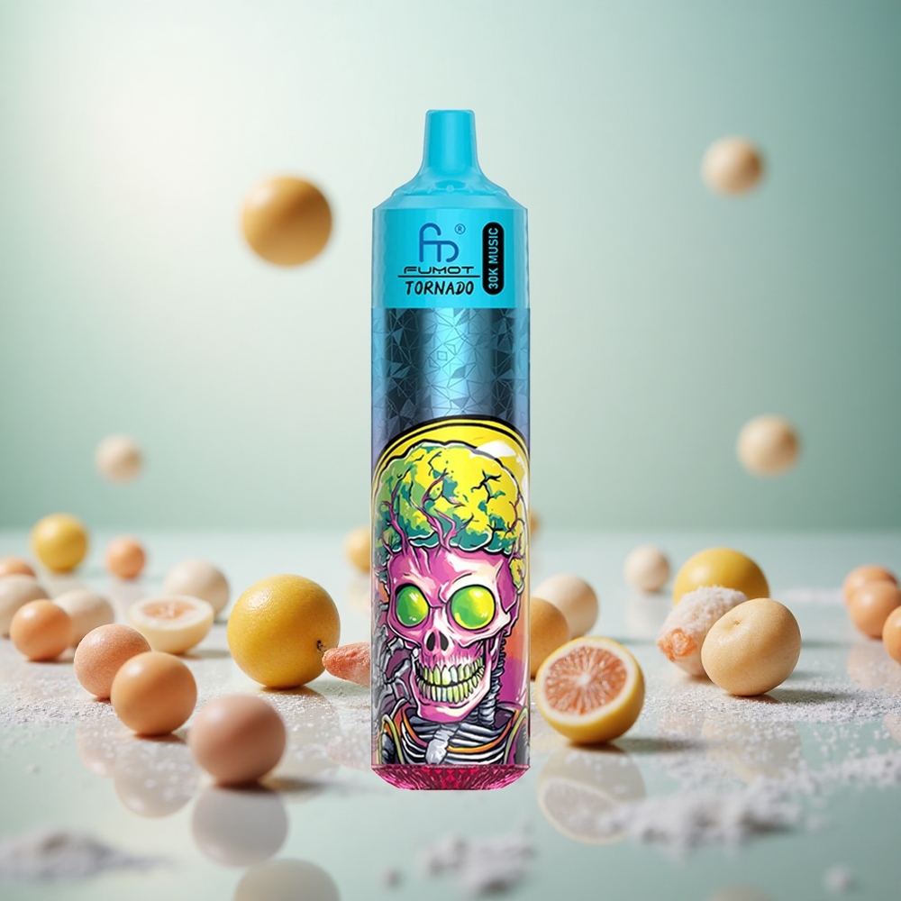 Fumot Randm Tornado 30000 Puffs Kapacitet 30mL Meta Ledena Menta Vape Slovenia 1.0 Ohm Mesh Coil 600mAh Polnilna Baterija