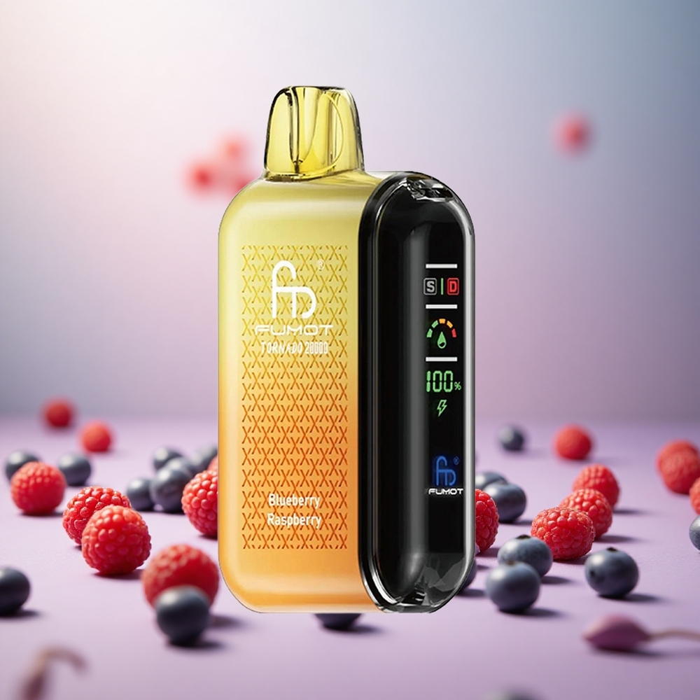 Fumot Tornado 20000 Puffs Borovnica Malina Vape Slovenia 20ml E-tekočina 850mAh Baterija