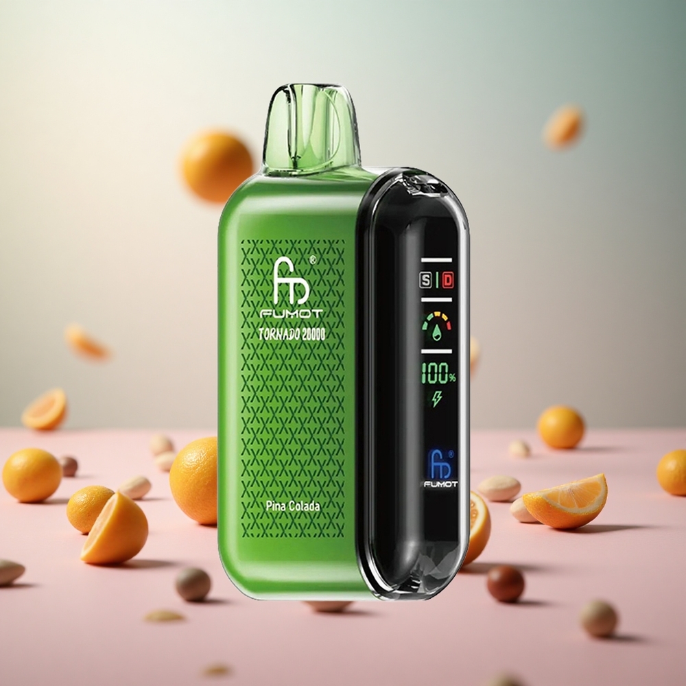 Fumot Tornado 20000 Puffs Disposable Vape Ananas Kokos Vape Slovenia 20ml E-tekočina 850mAh Baterija