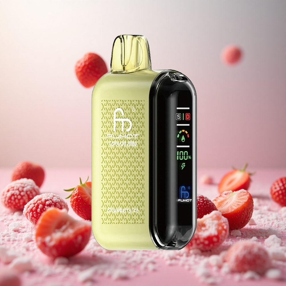 Fumot Tornado 20000 Puffs Jagoda-Led Vape Slovenia 20ml E-tekočina 850mAh Baterija