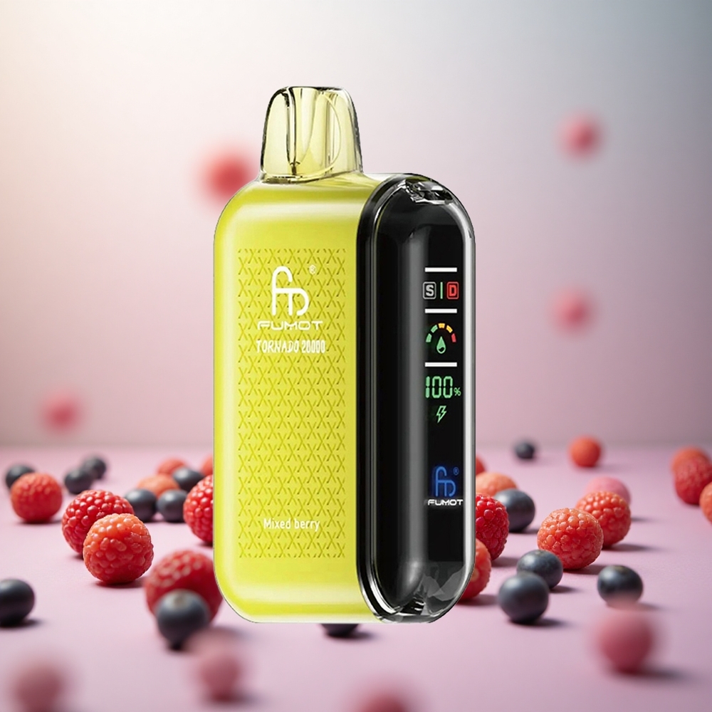 Fumot Tornado 20000 Puffs Mešane Jagode Vape Slovenia 20ml E-tekočina 850mAh Baterija