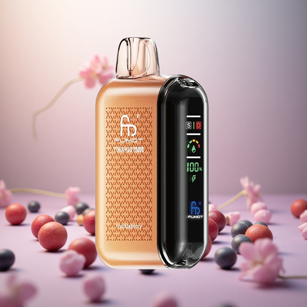 Fumot Tornado 20000 Puffs Okus Borovnice Vape Slovenia Dual Mesh Coil 20ml E-tekočina