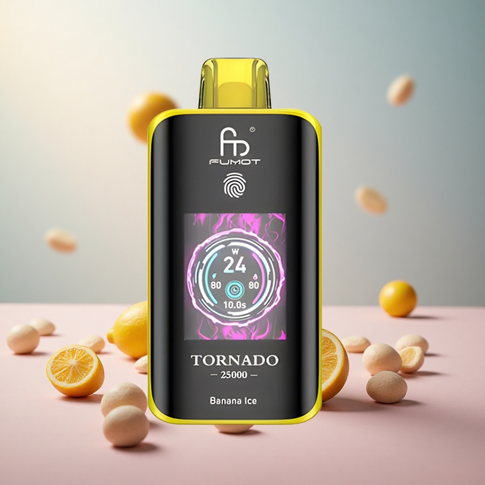Fumot Tornado 25000 Puffs Banan Sladoled 20ml E-tekočina 700mAh Baterija Vape Slovenia
