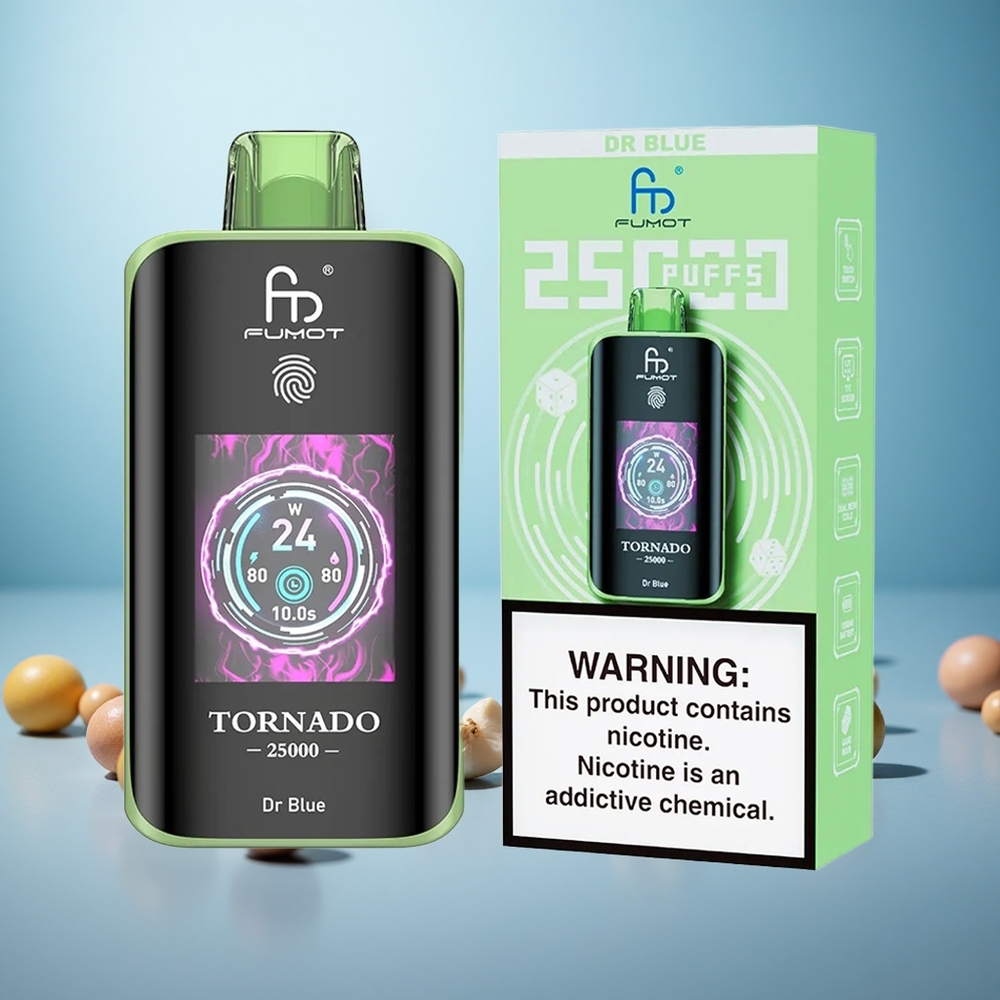 Fumot Tornado 25000 Puffs Dr Modra Vape Slovenia 20ml E-tekočina 700mAh Polnilna Baterija