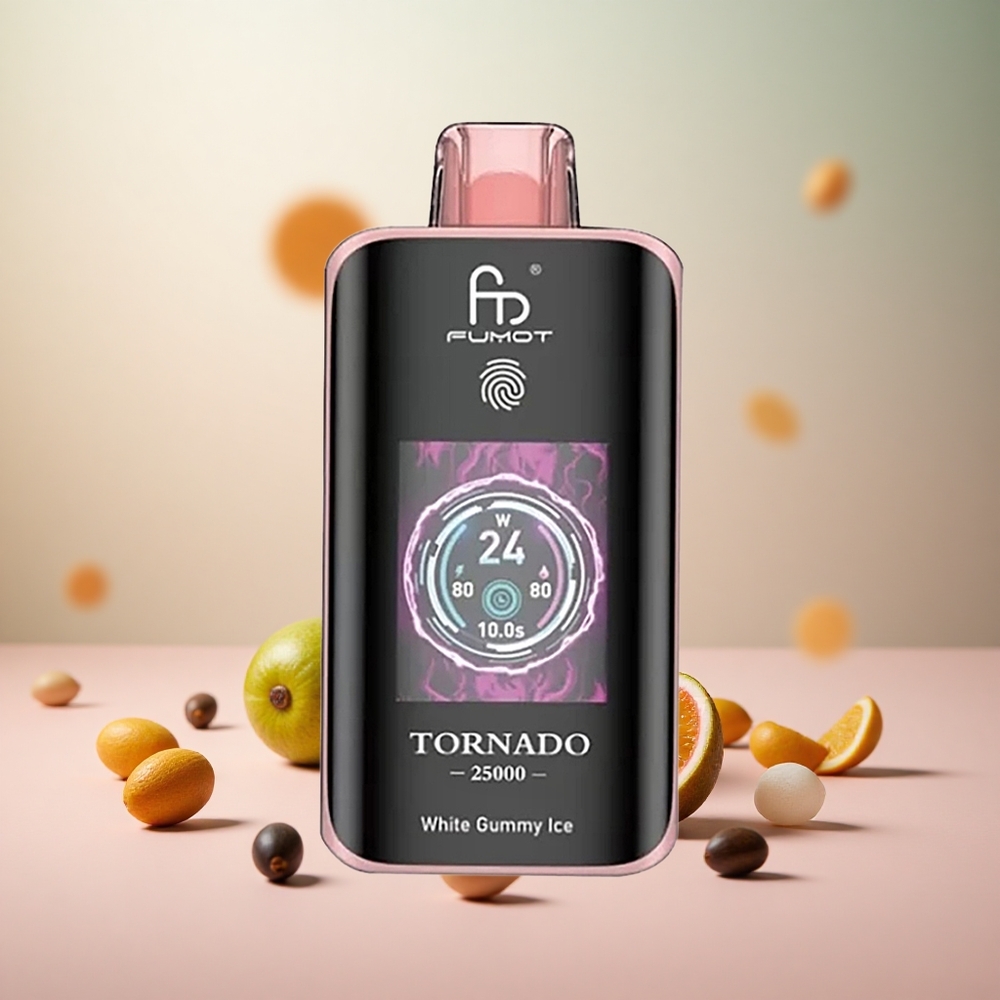 Fumot Tornado 25000 Puffs Kombinacija Okusov Kivi Pasijonka Guava Vape Slovenia 20ml Napolnjene E-tekočine 700mAh Polnilna Baterija